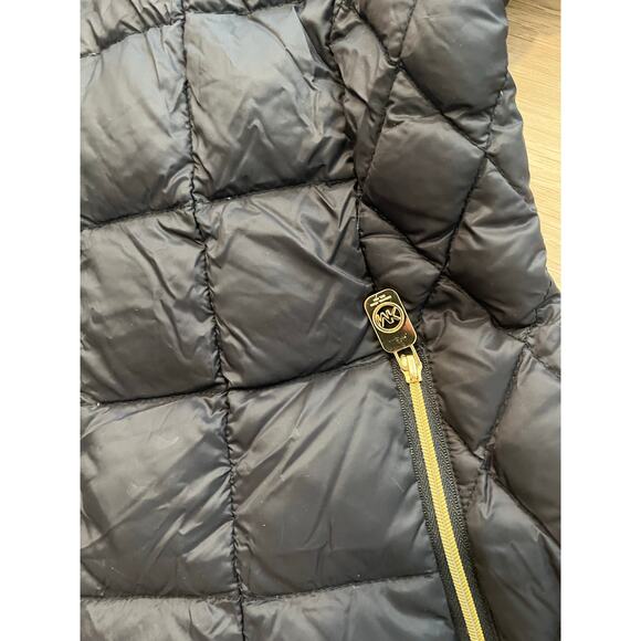 Michael Kors Down Puffer Jacket Women‎ Packable  Quilted Black Womens Size S - Picture 3 of 6